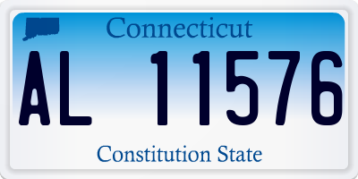 CT license plate AL11576