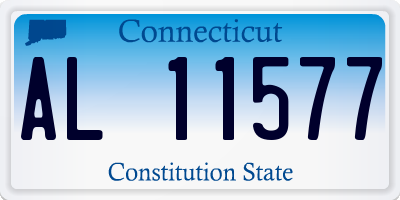 CT license plate AL11577