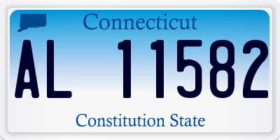 CT license plate AL11582