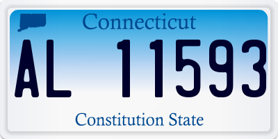 CT license plate AL11593