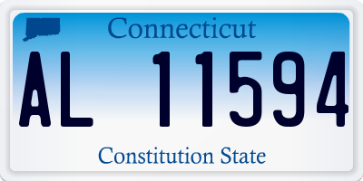CT license plate AL11594