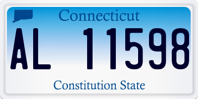 CT license plate AL11598