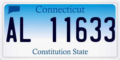 CT license plate AL11633