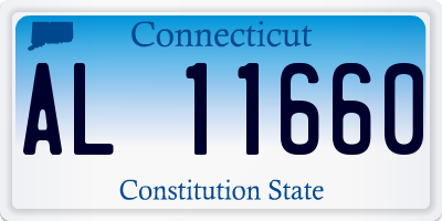 CT license plate AL11660