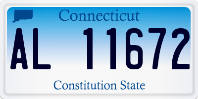 CT license plate AL11672