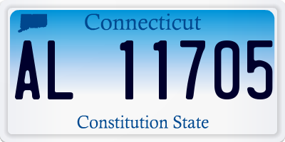 CT license plate AL11705