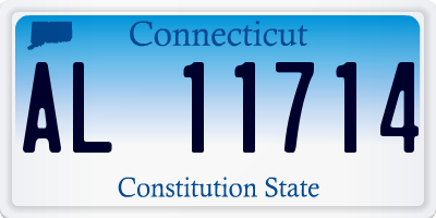 CT license plate AL11714