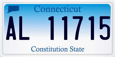 CT license plate AL11715