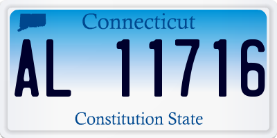 CT license plate AL11716