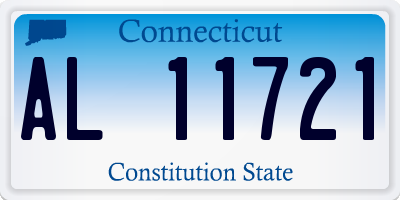 CT license plate AL11721