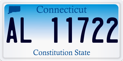 CT license plate AL11722