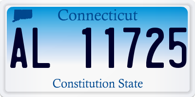 CT license plate AL11725