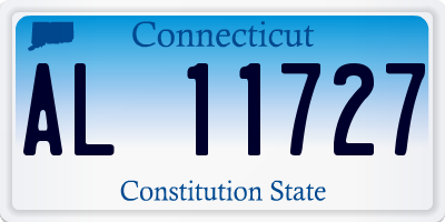 CT license plate AL11727