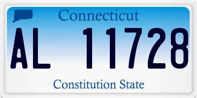 CT license plate AL11728