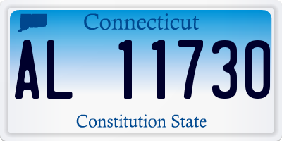 CT license plate AL11730