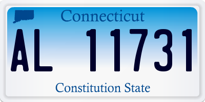 CT license plate AL11731