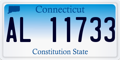 CT license plate AL11733