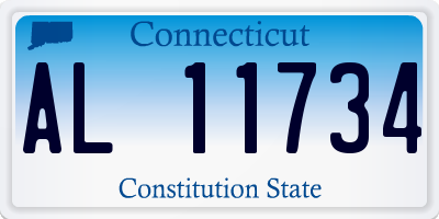 CT license plate AL11734