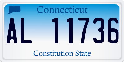 CT license plate AL11736