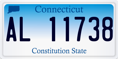 CT license plate AL11738