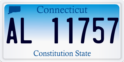 CT license plate AL11757