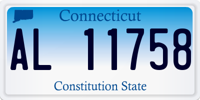 CT license plate AL11758