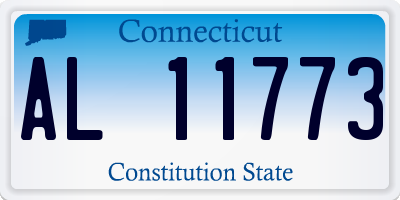 CT license plate AL11773