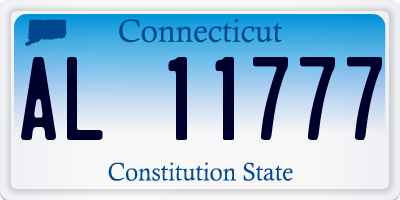 CT license plate AL11777