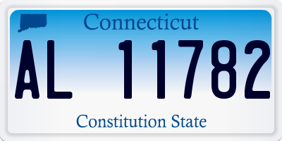 CT license plate AL11782