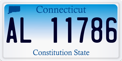 CT license plate AL11786