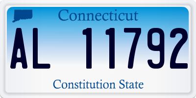 CT license plate AL11792