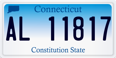 CT license plate AL11817