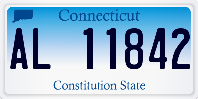 CT license plate AL11842