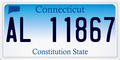 CT license plate AL11867