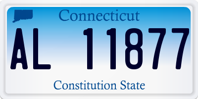 CT license plate AL11877