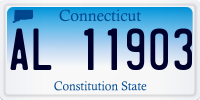 CT license plate AL11903