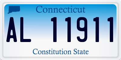 CT license plate AL11911
