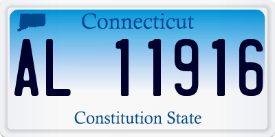 CT license plate AL11916