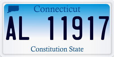 CT license plate AL11917
