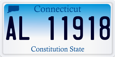 CT license plate AL11918