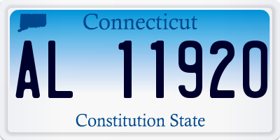 CT license plate AL11920