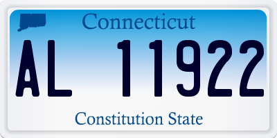 CT license plate AL11922