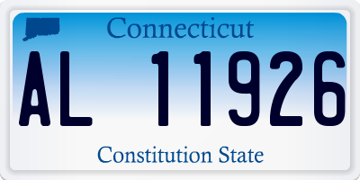 CT license plate AL11926