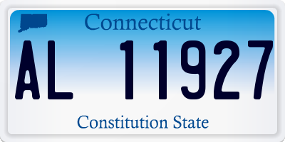 CT license plate AL11927