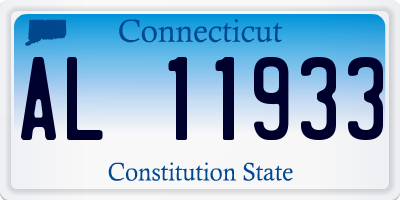 CT license plate AL11933