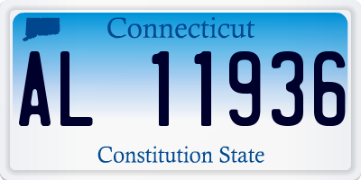 CT license plate AL11936