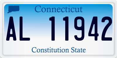 CT license plate AL11942