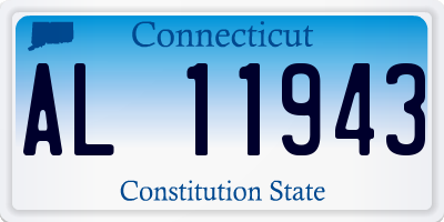 CT license plate AL11943