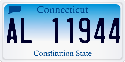 CT license plate AL11944