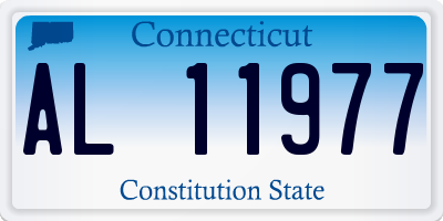 CT license plate AL11977